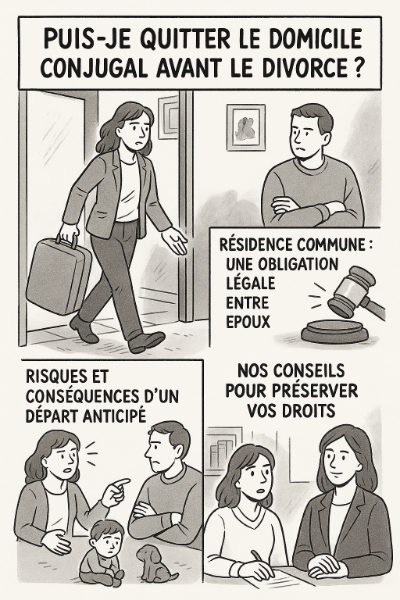 Quitter le domicile conjugal avant le divorce : est-ce possible ?